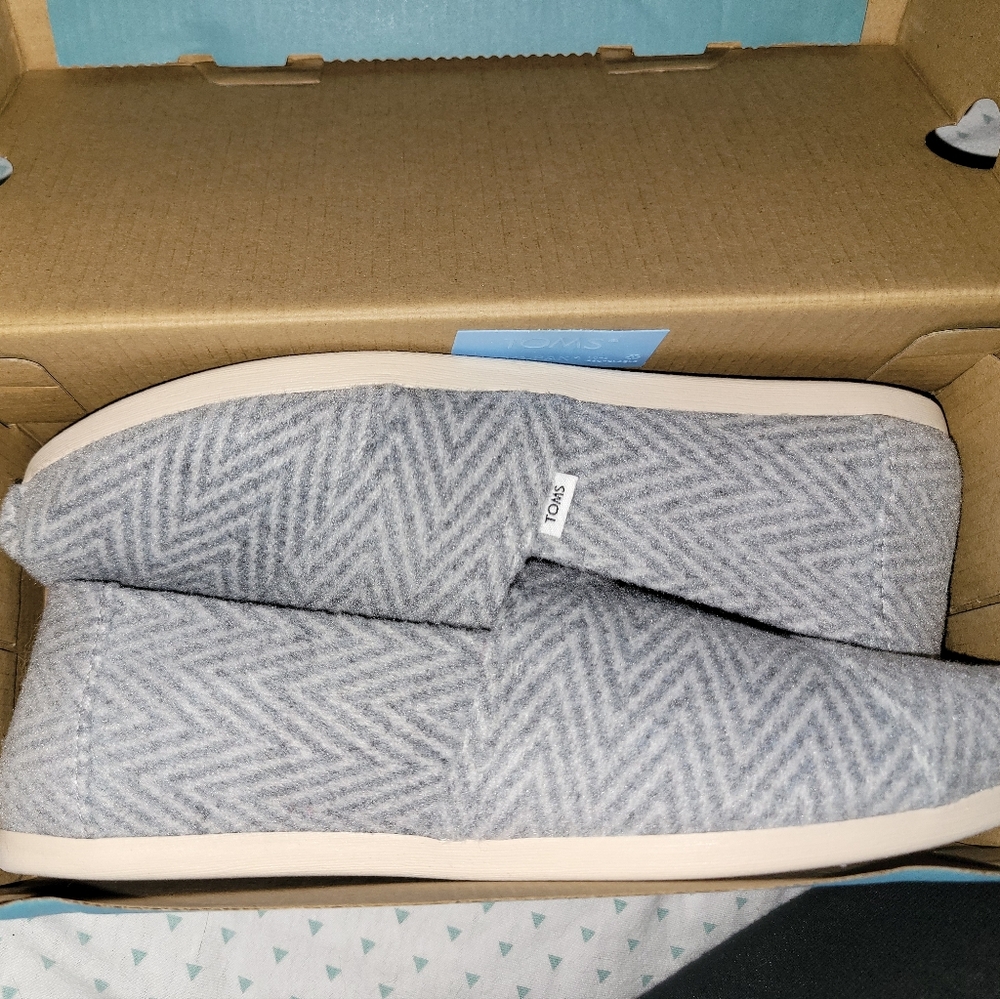 Toms Alpargata Shadow Brushed Herringbone